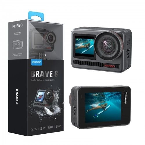 Akaso Brave 8 SuperSmooth action camera με σταθεροποίηση εικόνας, διαθέσιμη στο adophoto.gr