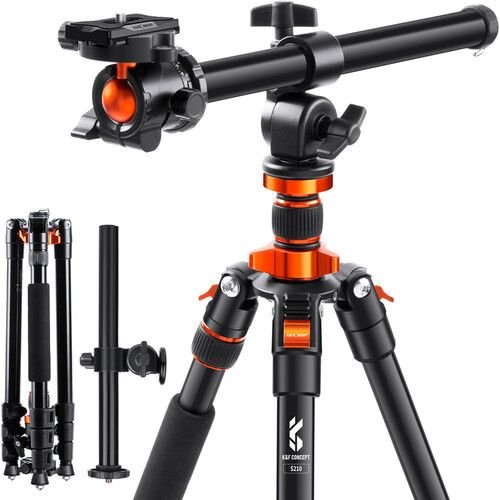 K&F Concept SA210 overhead camera tripod με multi-angle κεντρική κολόνα από μαγνήσιο